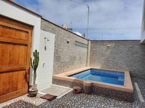 Family home equipped with a pool