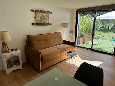 Propriété Airbnb réussie: 2* independent cabin studio 28 m2 5 min Arcachon à La Teste De Buch