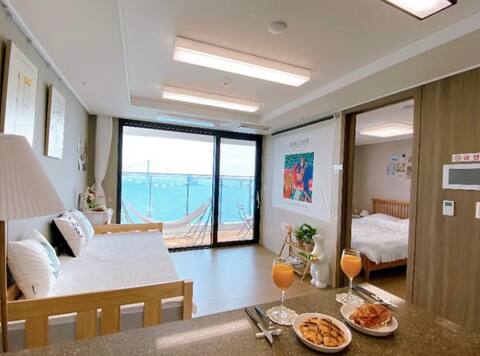 [2] New open check-out extension event/Gwangalli 100% Ocean View/Outdoor Terrace/Gwangalli Beach 1 second/Gam