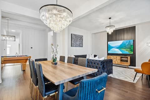 Pool Table 10MinsToLakeSimcoe King Beds ProfDesign