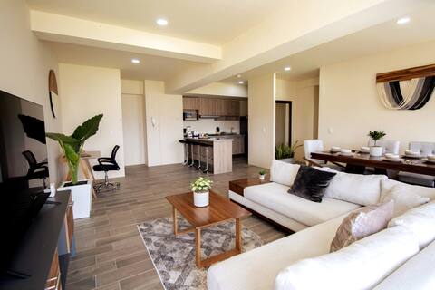 Apt. with 3 bedrooms and three baths 8 min from Metepec