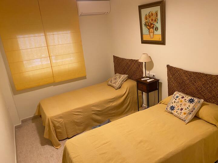 Chambre avec 2 lits