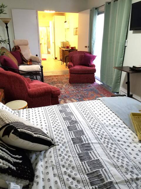 Xlrg studio w/ kitchenette. Accessible