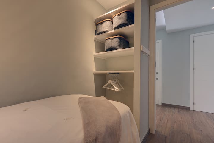 Bathroom across the hallway.