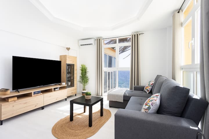 Living room with balcony access