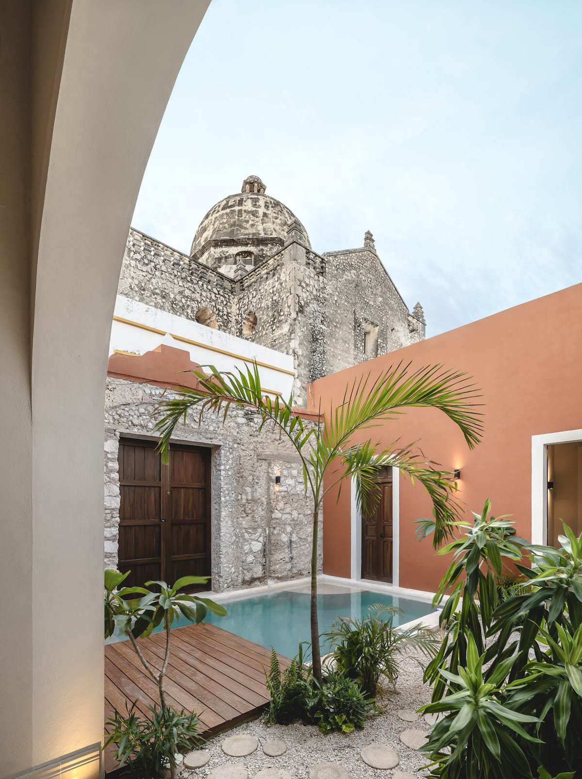 Casa Ex Templo, award-winning colonial restoration beside bell tower in Campeche — Casonas MX — photo 14
