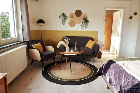 Stylish apartment with sauna and balcony