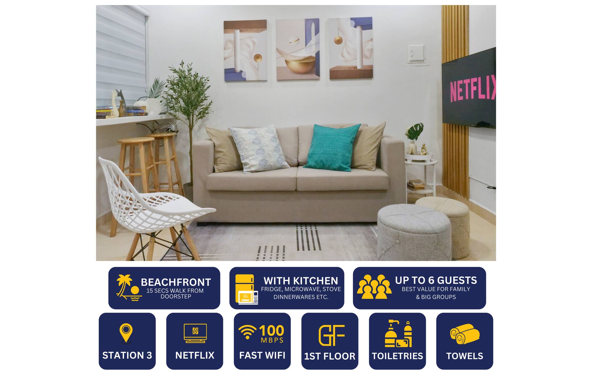 [TOP PlCK] By The Beach | Newly Renovated+ Kitchen
