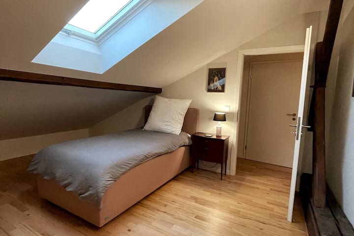 Single bedroom in the attic