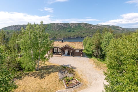 Unique log cabin with stunning views