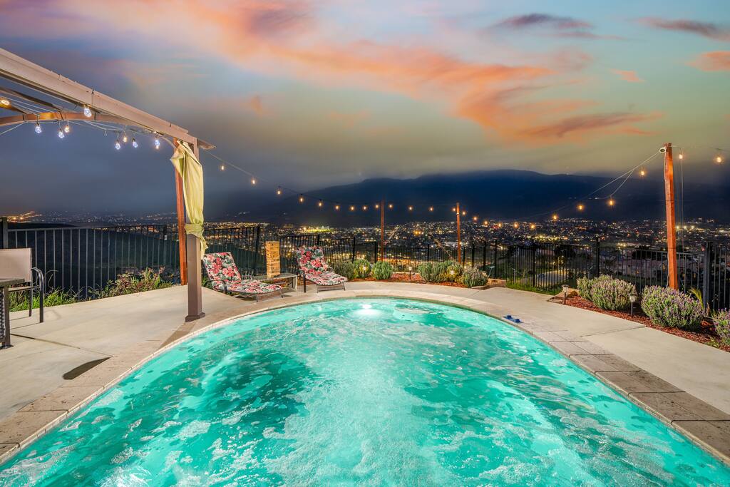 Airbnb Spacious Hilltop Estate with Pool & Amazing Views