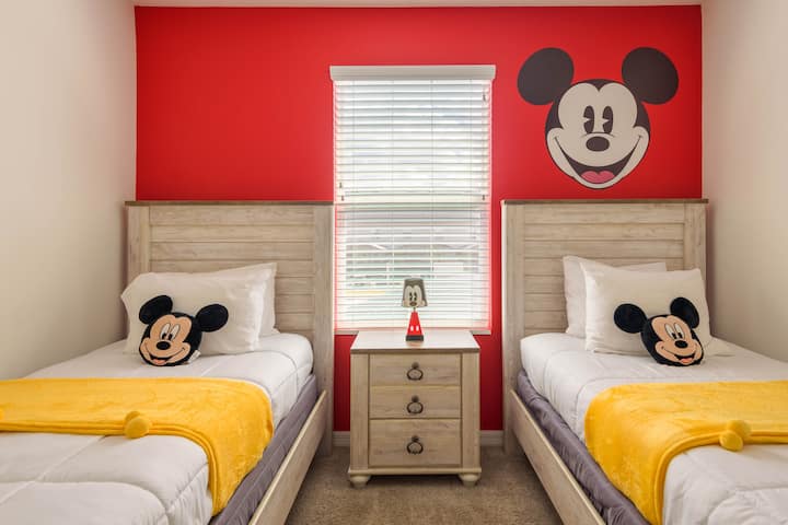 The super cute Mickey bedroom