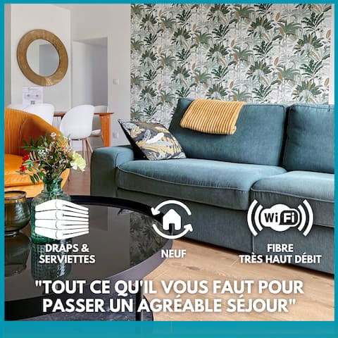 L 'Échappée de la Loire | Garden | Parking |3 rooms