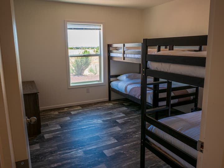 La habitación de la litera tiene dos literas. Capacidad para cuatro personas en total.