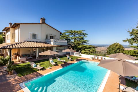 Villa Melete [Pool + View Tuscan Hills]