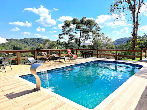 Sítio em Juquitiba com Wi-Fi, Piscina e horta