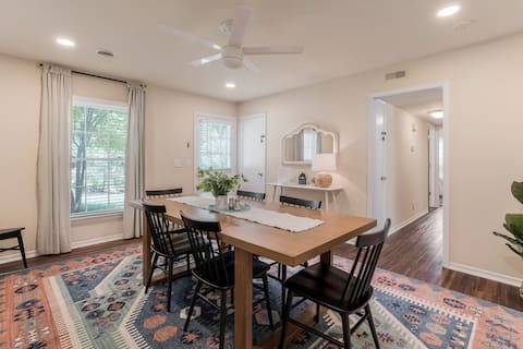 Elon 3BR Escape | Walk to Campus | Patio + BBQ