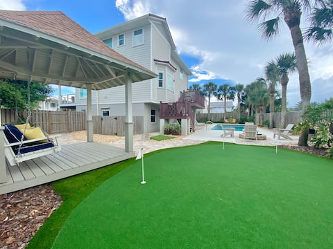 Captain's Oasis-Heated Pool, Walk to the Beach!