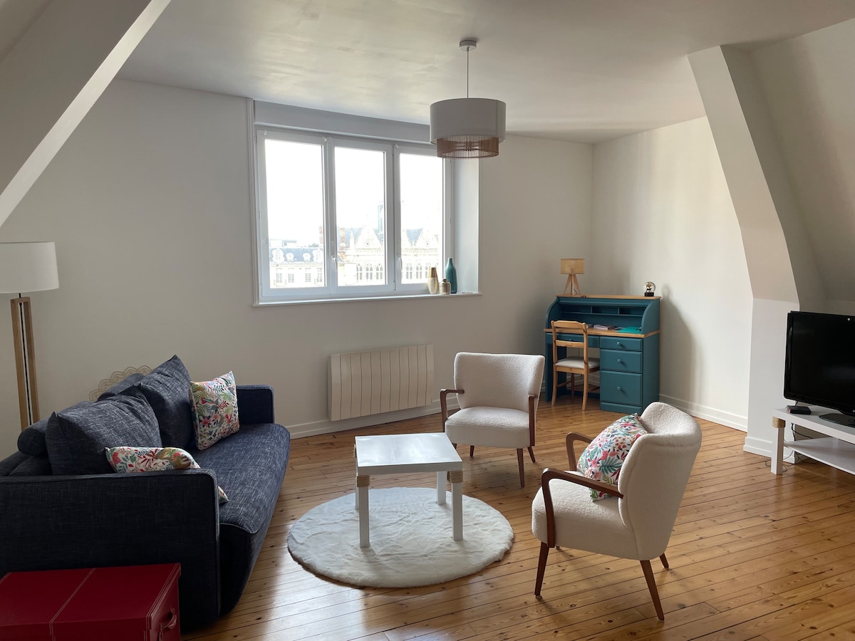 Successful Airbnb property: Bright apartment in the heart of the city in Saint Quentin