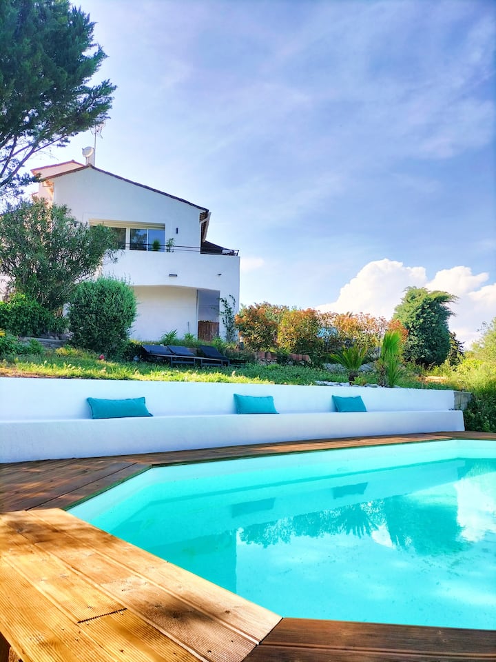 Nice Villa 8 Pers, Mer & Colline - Nizza