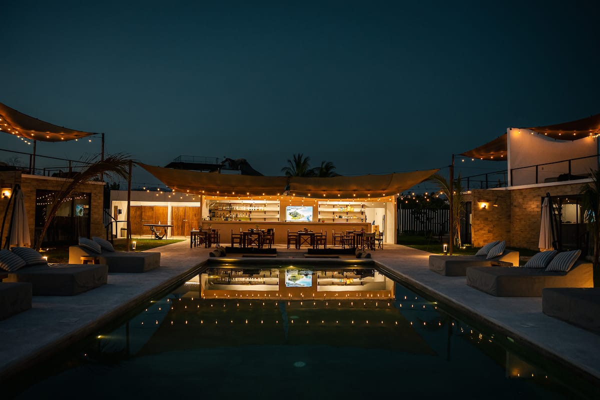Casa Bora communal pool terrace