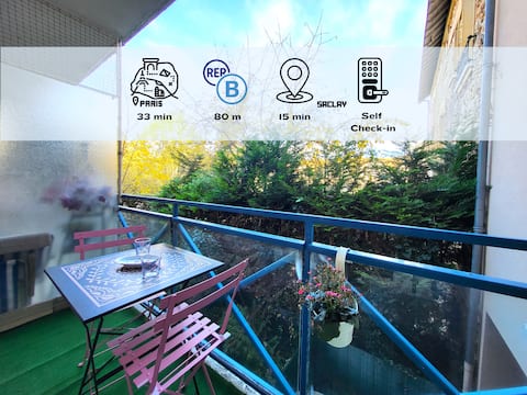 La Perla: F2 not overlooked, at the foot of RER B