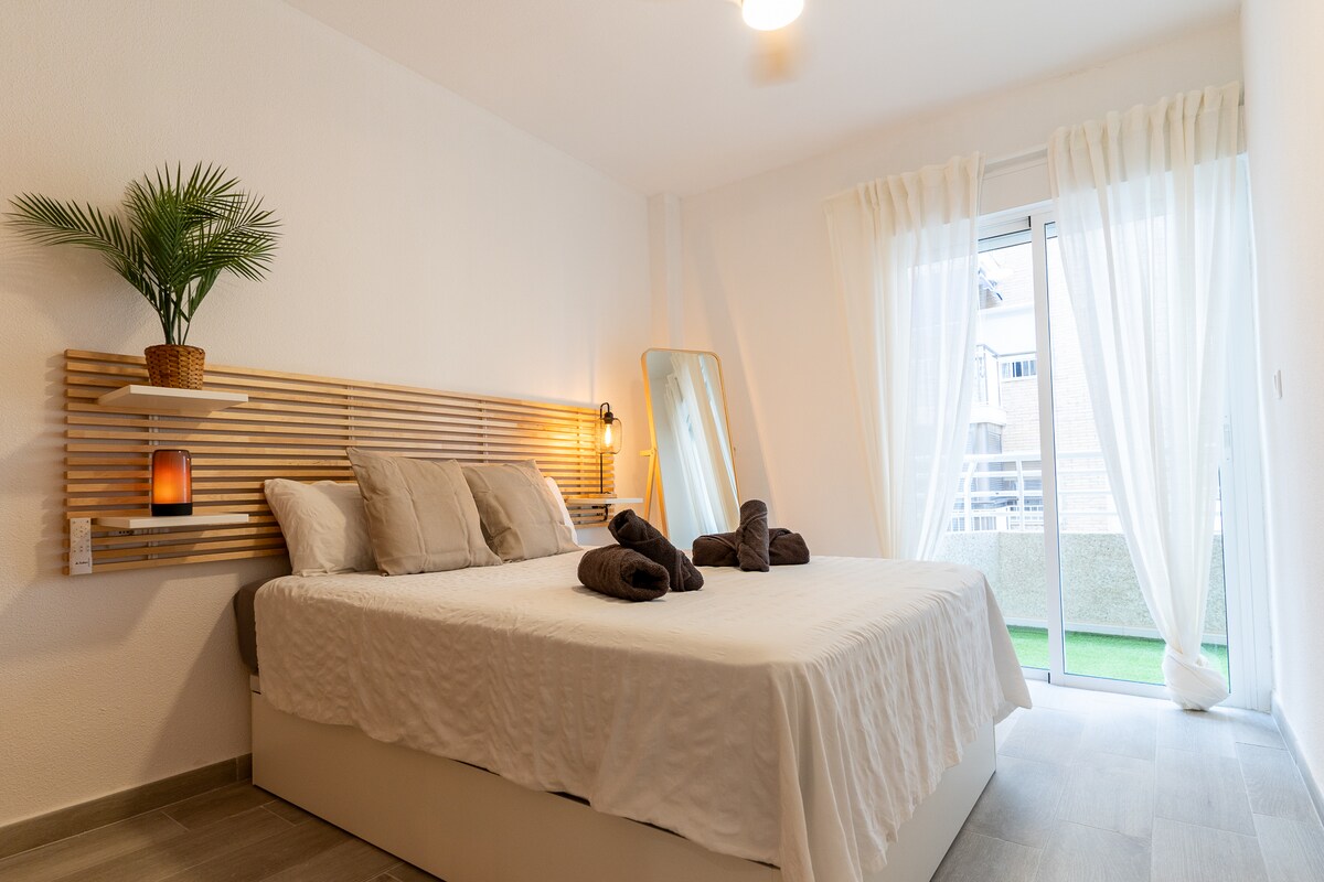 Double room with terrace exit and new 1.50 bed 