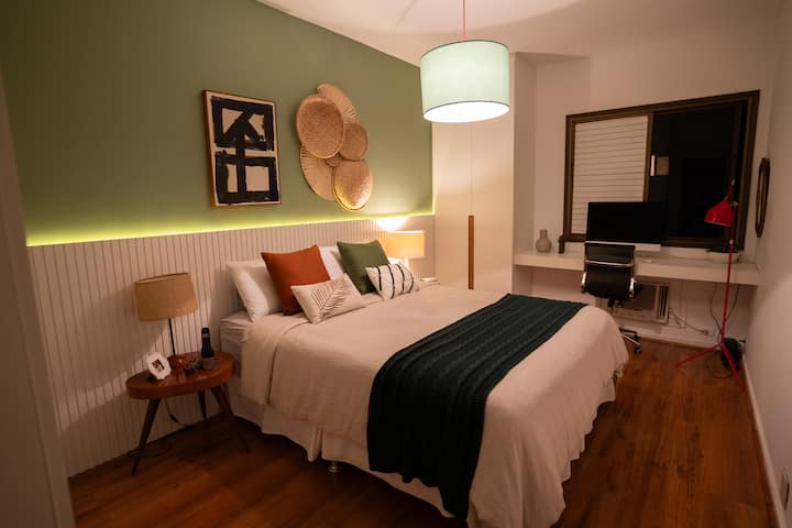 Habitación doble con aire acondicionado