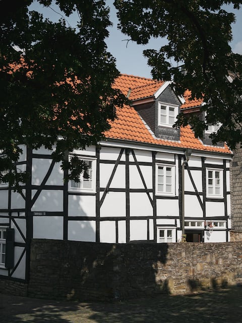 Romantic half-timbered apartment