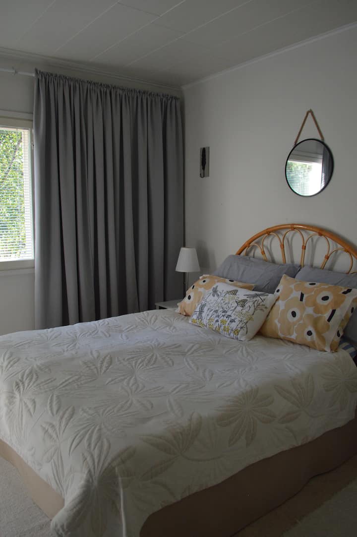 Lit double simple, pas de troncs séparés