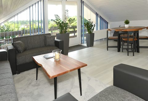 Bright apartment with balcony