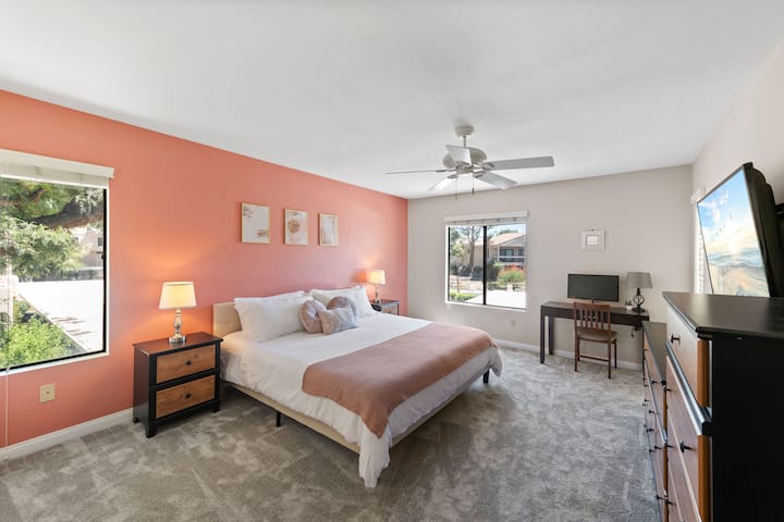 Dormitorio principal, cama tamaño king