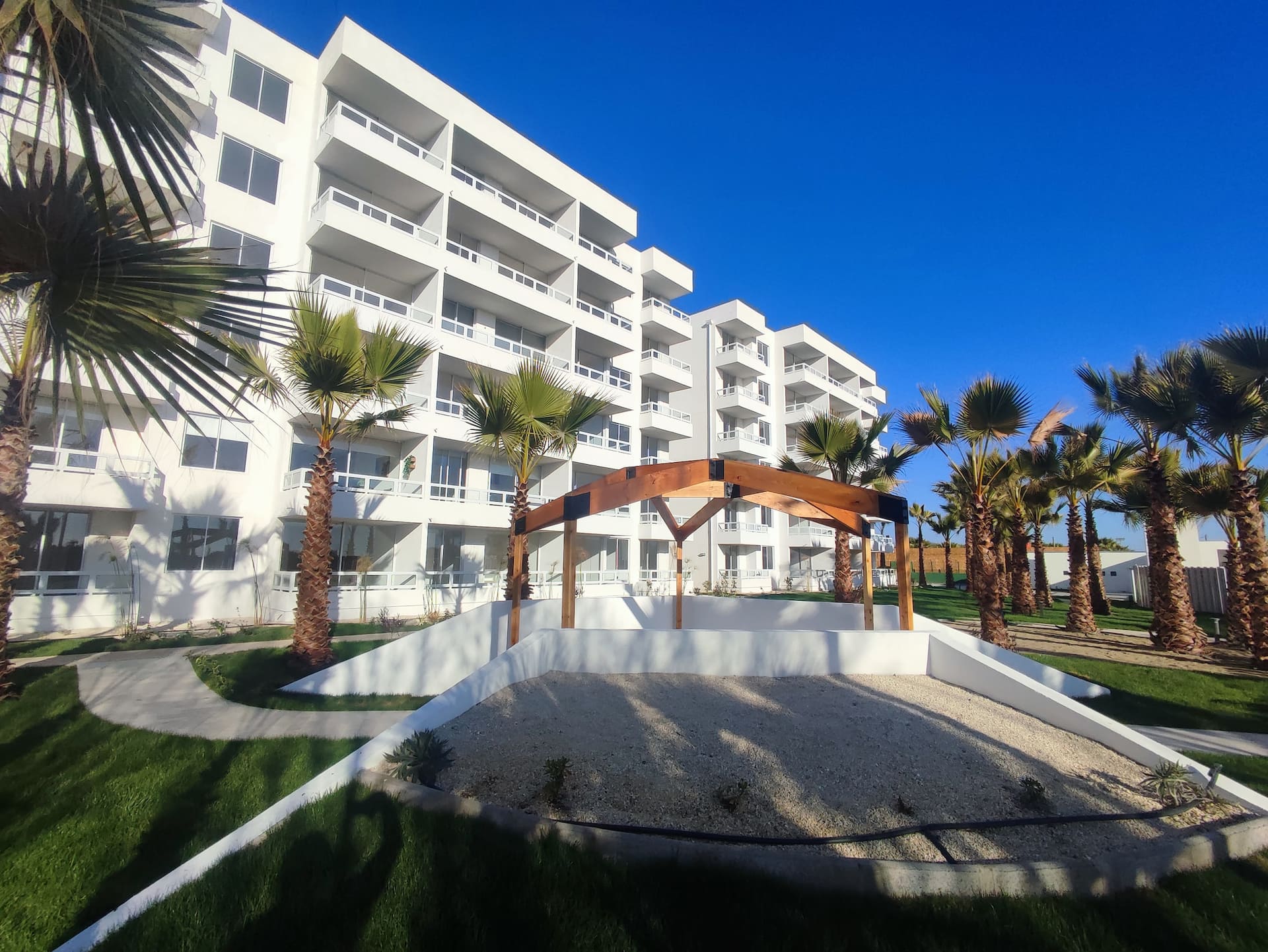 apartment with spacious green areas