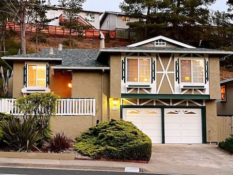 Scenic Retreat with A/C, Gem Close to SFO/SF/Beach