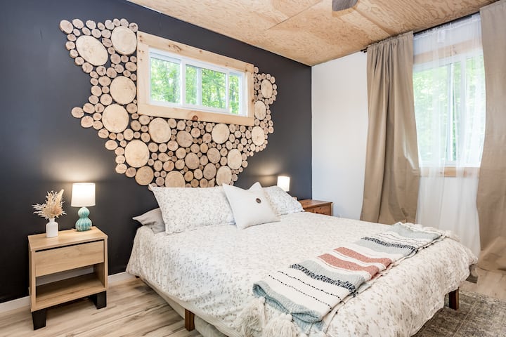 The main bedroom, on the ground floor.