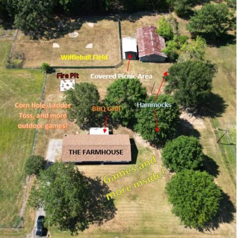 A Farmhouse Family Getaway with Wiffleball Field!