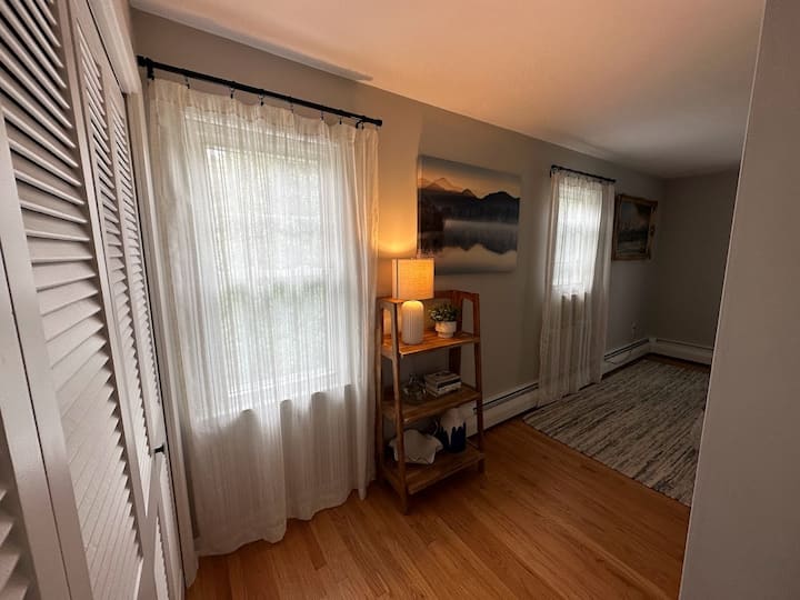 Entrance to the king bedroom with gorgeous morning sunlight.