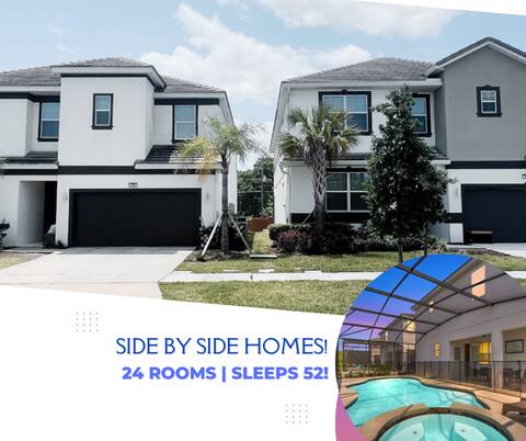 Side by Side Homes! 24 Bedrooms
