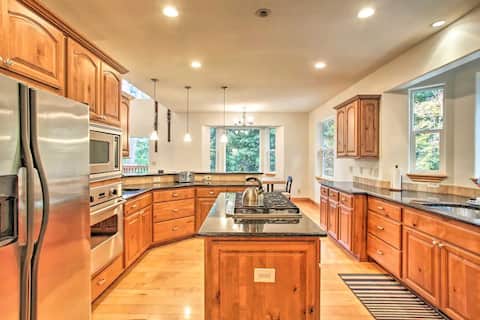 Large Lake View Home with Theatre and Small Creek