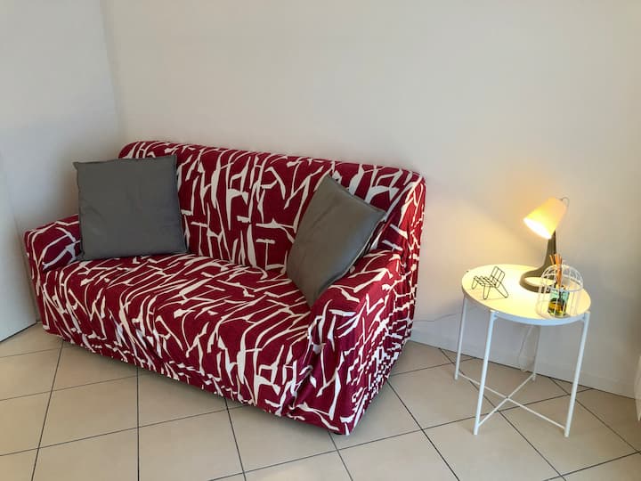 Living room with air conditioning and WiFi