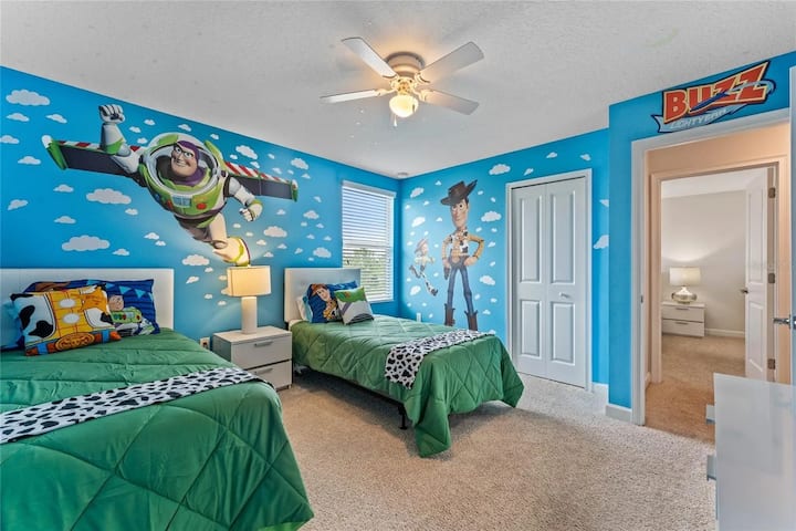 To Infinity & Beyond - Our Toy story Themed Kids room is sure to be a blast!