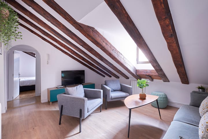 Spacious And Quiet Antón Martín Mansard Terraces - Madrid