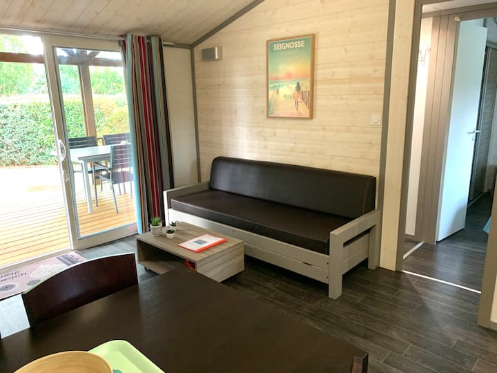 Chalet Dans Domaine Avec Piscine - Saubion