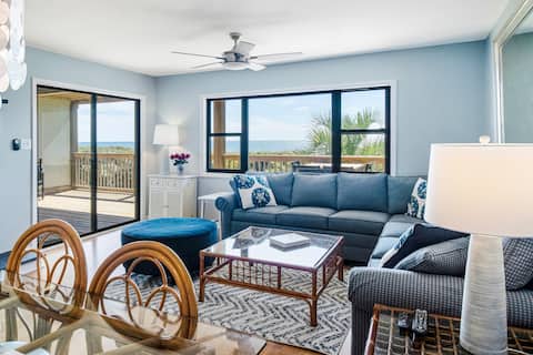 Successful Airbnb property: Panoramic Ocean Views, 2 Pools, Huge Deck, Golf! in Caswell Beach