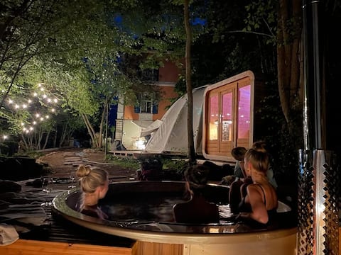 theMAP – Wellness Villa, Sauna, Hot Tub, Fire Pit Tent