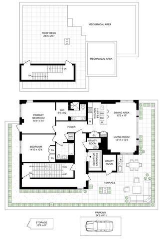 Penthouse w/ Manhattan Skyline views&huge terrace gallery image 4