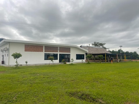 Beautiful, country, modern, with tennis