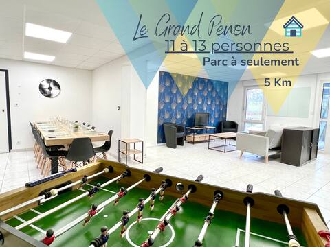 Le Grand Penon ~ Spacious accommodation 6 minutes from the park.