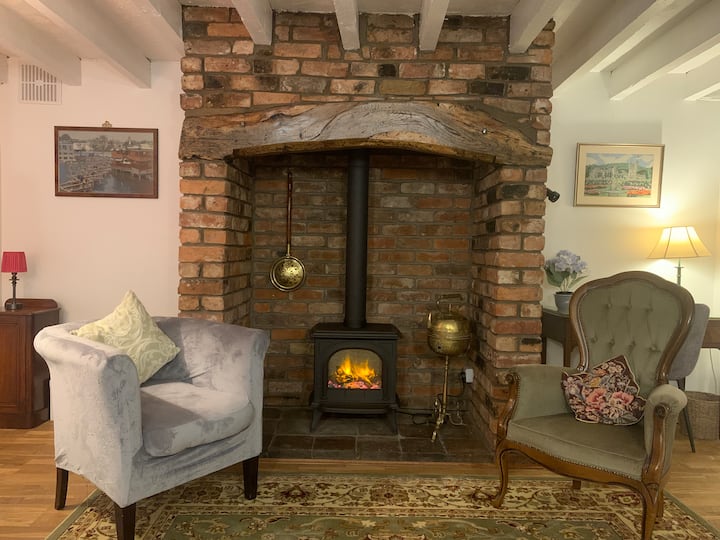 Incendio eléctrico con efecto quemador de leña