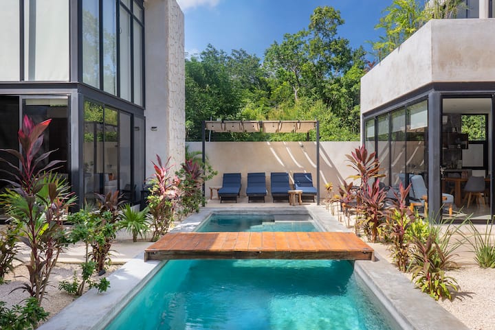 Tropical Paradise: 4 Private Villas &Pool In Tulum - Tulum